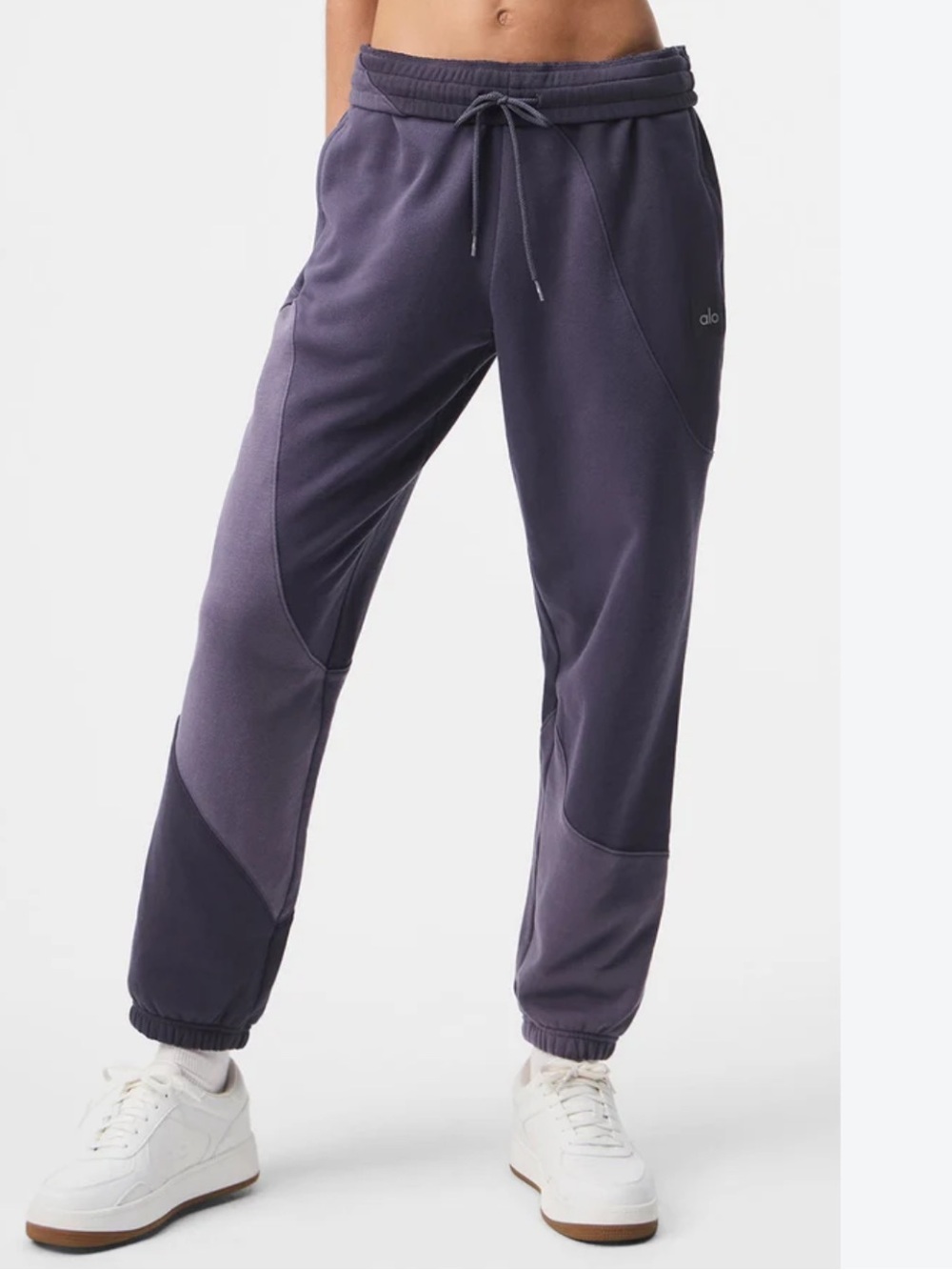 Alo Yoga Make Waves Sweatpants Italian Plum Tonal Size M